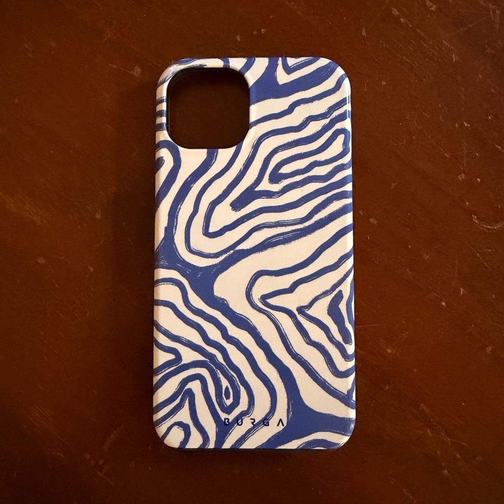 Abstract Blue and White Phone Case